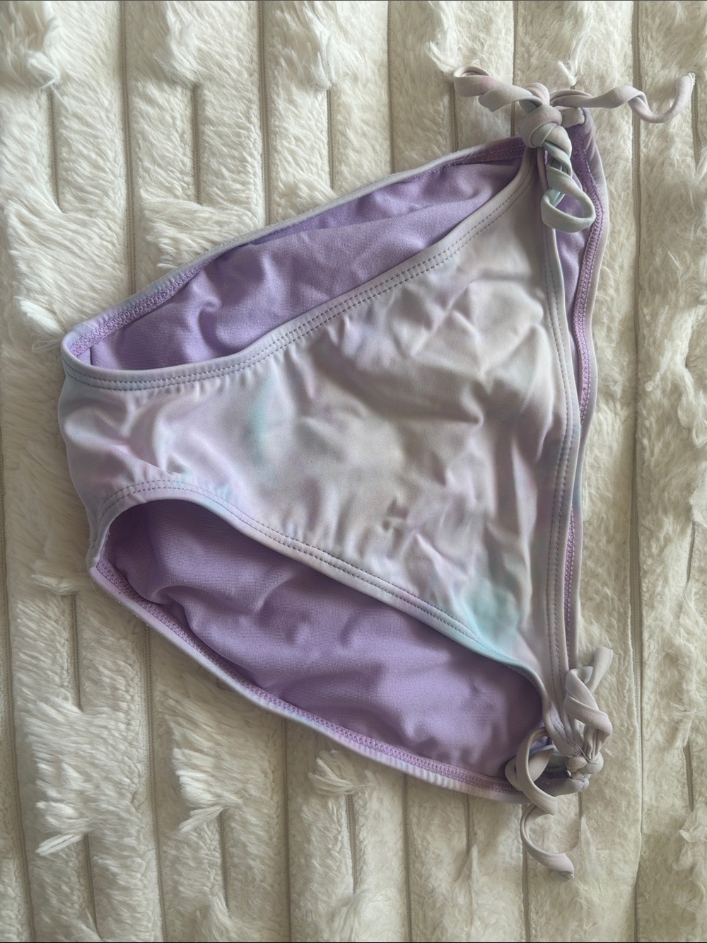 Tie-Side Lavender & Pastel Bikini Bottoms